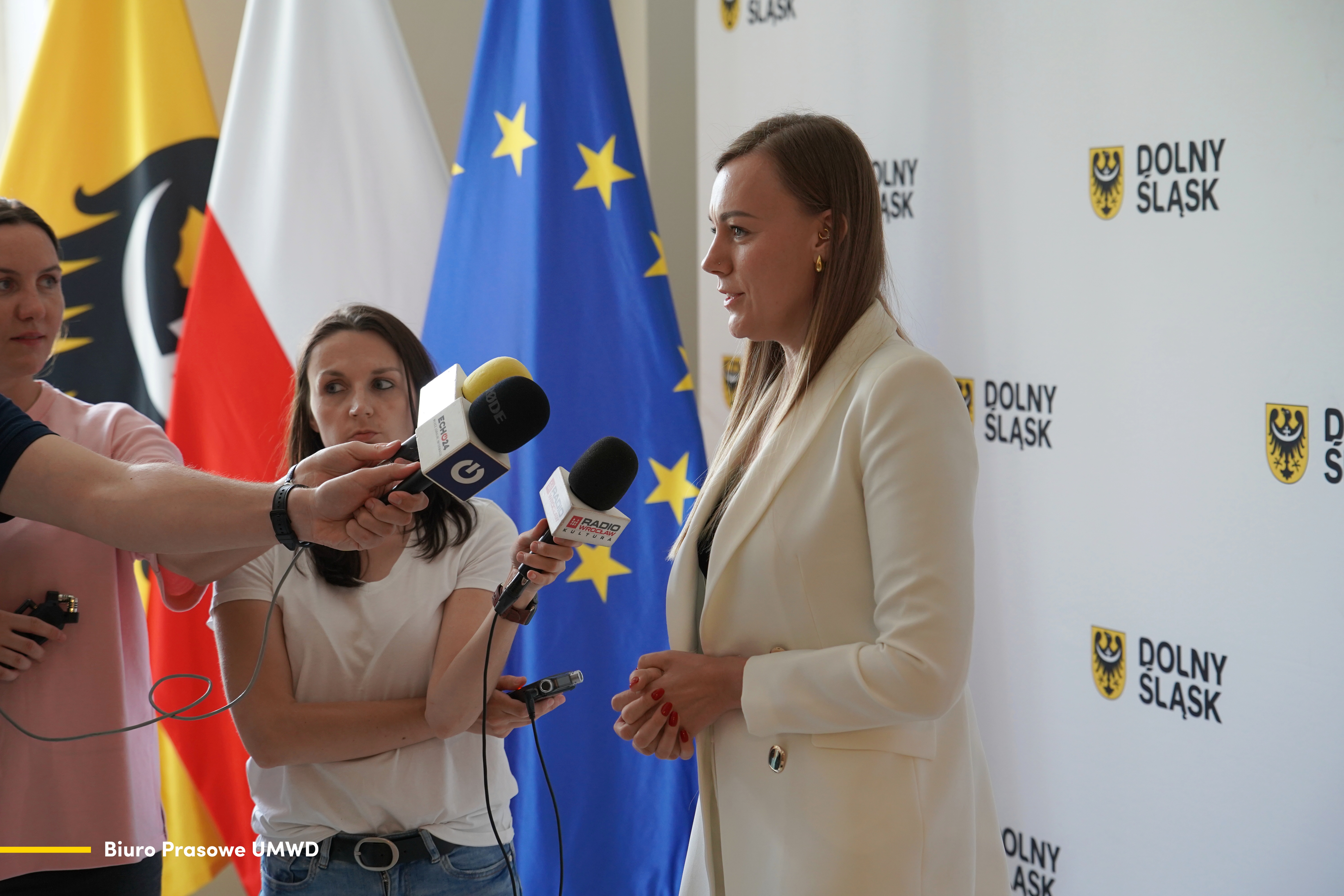 Konferencja prasowa poświęcona konkursowi „Z Dolnego Śląska w świat”