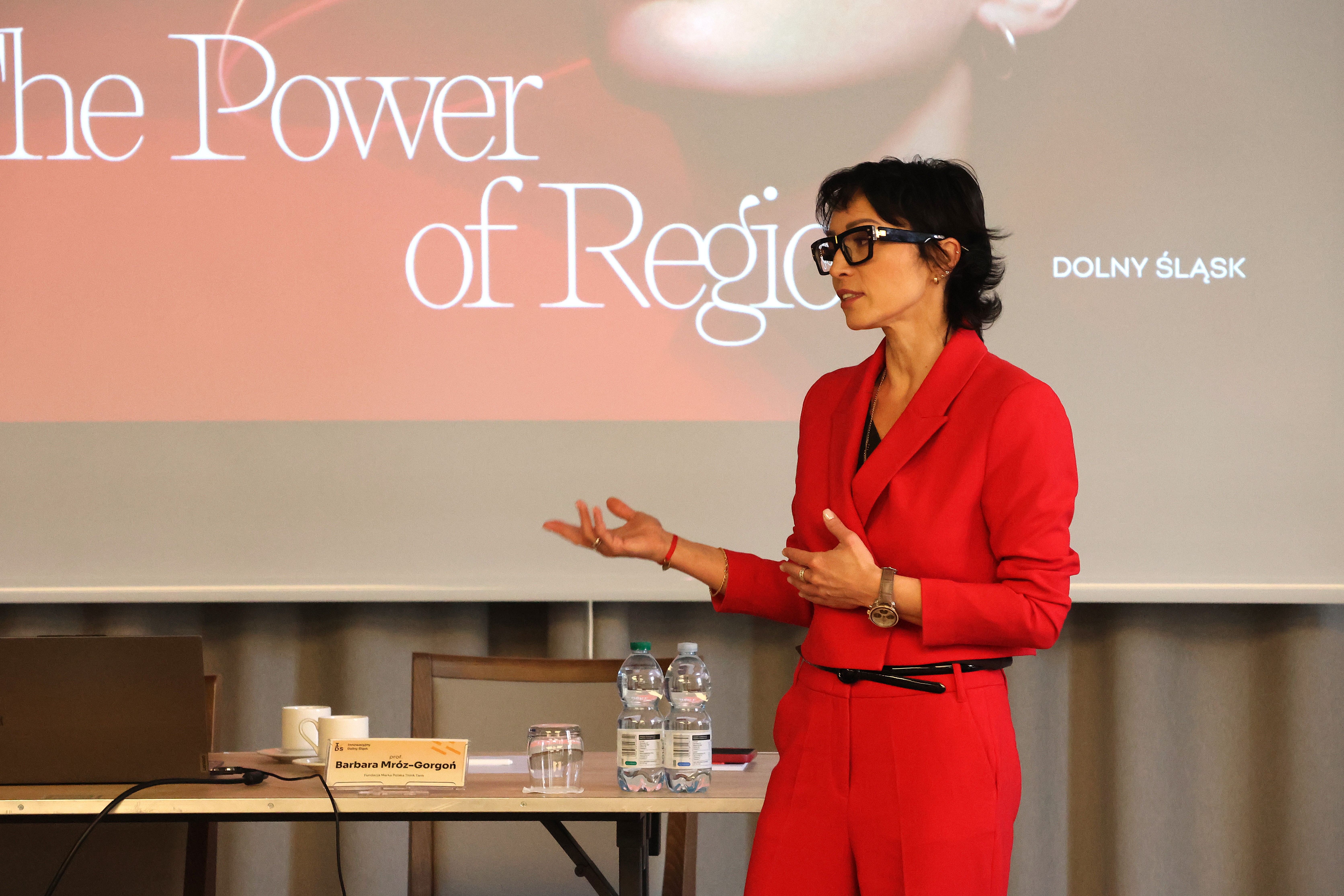 Barbara Mróz-Gorgoń (Fundacja Think Tank Marka Polska) podczas spotkania Grupy Ekspertów ds. DSI 2030