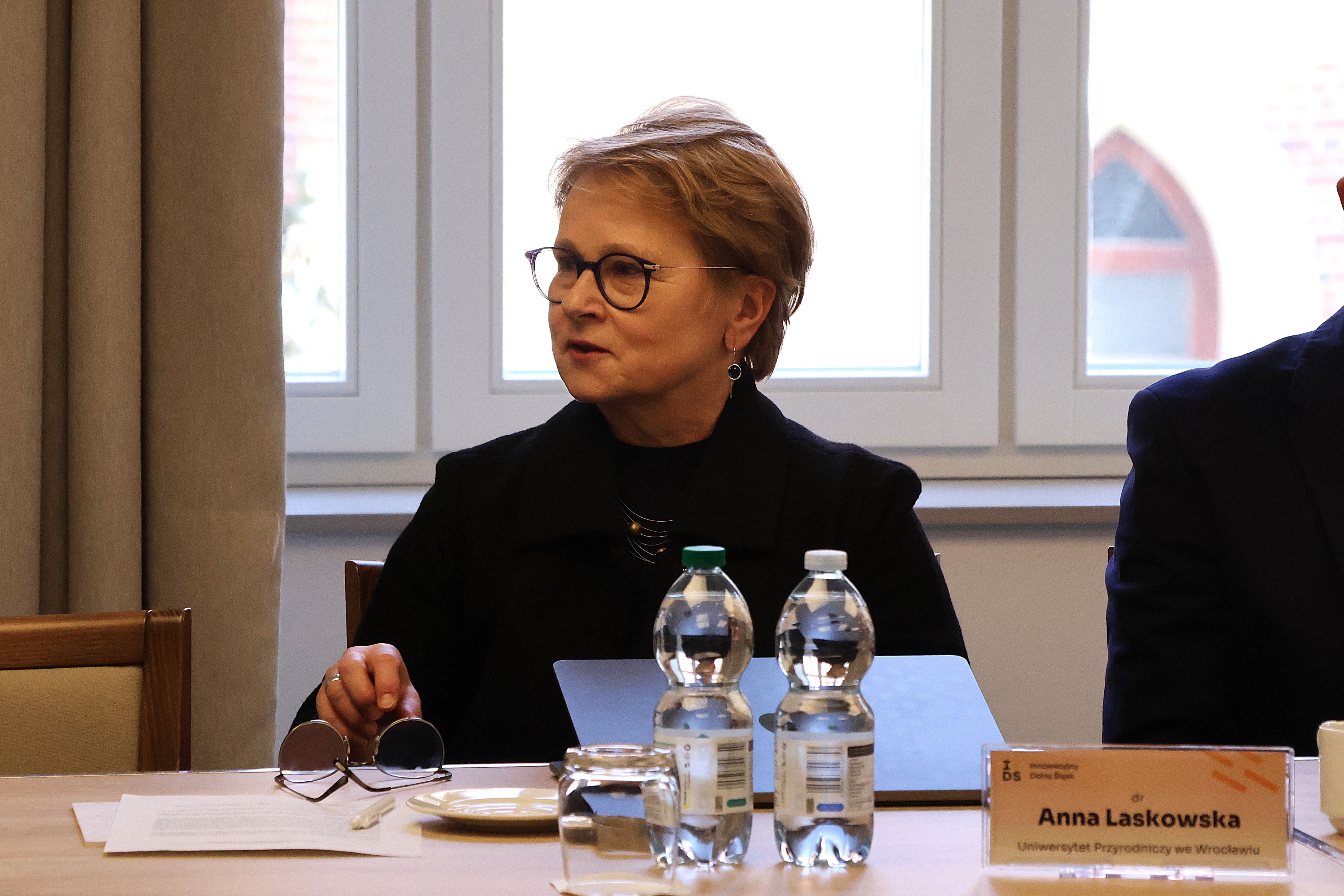 dr Anna Laskowska (Uniwersytet Przyrodniczy we Wrocławiu) podczas wypowiedzi na spotkaniu