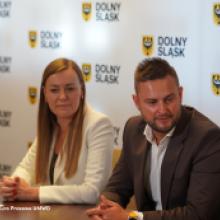 Konferencja prasowa poświęcona konkursowi „Z Dolnego Śląska w świat”