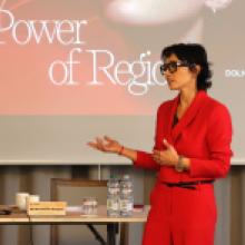 Barbara Mróz-Gorgoń (Fundacja Think Tank Marka Polska) podczas spotkania Grupy Ekspertów ds. DSI 2030