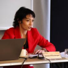 Barbara Mróz-Gorgoń (Fundacja Think Tank Marka Polska) podczas spotkania Grupy Ekspertów ds. DSI 2030